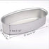 2 Pack Non-Stick Pro Bakeware Loaf Pans, 8in Oval Shape Aluminum Cake Pan for Home Kitchen, Bakery Breads