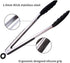 Webake Kitchen Tongs Set of 2 - Silicone Tongs in Pinch Test Grade, 12 Inch Cooking Tongs with Silicone Tips, Metal for