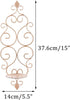 Set 2 Sziqiqi Iron Wall Candle Sconce Candle Holder of Wall Mounted Candle Sconces Holder, for Bedroom Dining Room