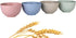 WANBY Lightweight Wheat Straw Cereal Bowls, Unbreakable Dinner Dishes, Dishwasher & Microwave Safe (Small 4 Pack 4.5')