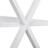 Nouva Side Table - Square Small End Table w/Storage Shelf, Tall Nightstand w/X-Design for Living Room Bedroom Office
