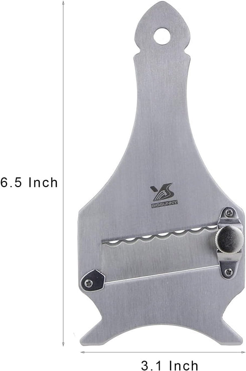 MSY BIGSUNNY Truffle Slicer - 6.5" Stainless Steel Chocolate Shaver with Adjustable Blade Cutter