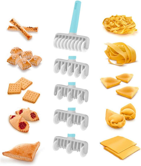 HSOMiD Wheel Roller Pastry Mould, Household Baking Pastry Tools, Time-Saver Dough Craft Pie Pastry Cutter