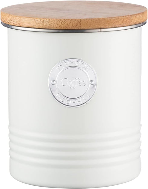 Typhoon Living Collection 1-Quart Coffee Canister - Cream