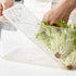 SANNO Vegetable Fruit Containers, Fridge Organizer Bins with Vented Lids and Drain Tray for Kitchen, Pantry, Freezer