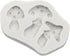 White Mushroom Silicone Mold, Chocolate Candy Clay Mold for DIY Dessert, Handmade Cupcake Decor, Baking Tool