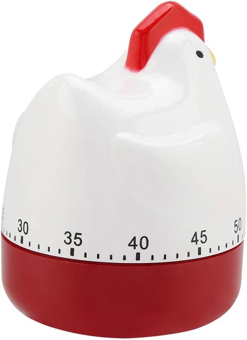 Alinory Chicken Timer, Lovely Chicken Timer Mechanical Kitchen Cooking Alarm Clock for Home Decor Timing Reminder