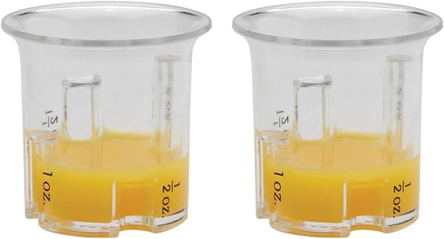 HIC Kitchen E-Z 4-Step Multi Measure Bar Cocktail Jigger, Set of 2, 0.5-Ounce to 2-Ounces