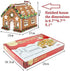 Gingerbread House Cookie Cutter Set - 10 PCS 3D Christmas House Kit with Gift Box Packaging