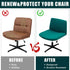 TOPCHANCES Dining Room Chair Covers, Stretchable Waterproof Armless Criss Cross Slipcover for Home Office Party