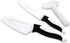 Jean-Patrique Stainless Steel Non-Stick Prep Knives - Chef’s Essential Kitchen Set of 3 (Black & White)