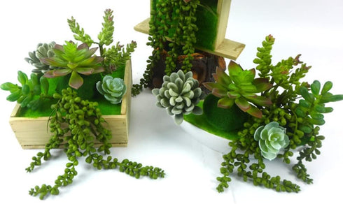 FLIPPED 3 Pack Artificial Plant, Succulent Plants Hanging String Pearls, Fake Lover Tears Plants