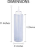 Nozzle, 12-Ounce HIC Kitchen Refillable Squeeze Bottle with Precision Clear, BPA Free