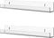 Cq acrylic 15" Clear Floating Bookshelf for Kids Room - Invisible Hanging