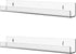 Cq acrylic 15" Clear Floating Bookshelf for Kids Room - Invisible Hanging