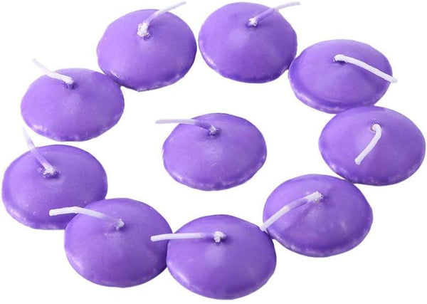 12pcs Purple Mini Floating Candles, Smokeless Best for Weddings, Parties, Home Decoration, Spa