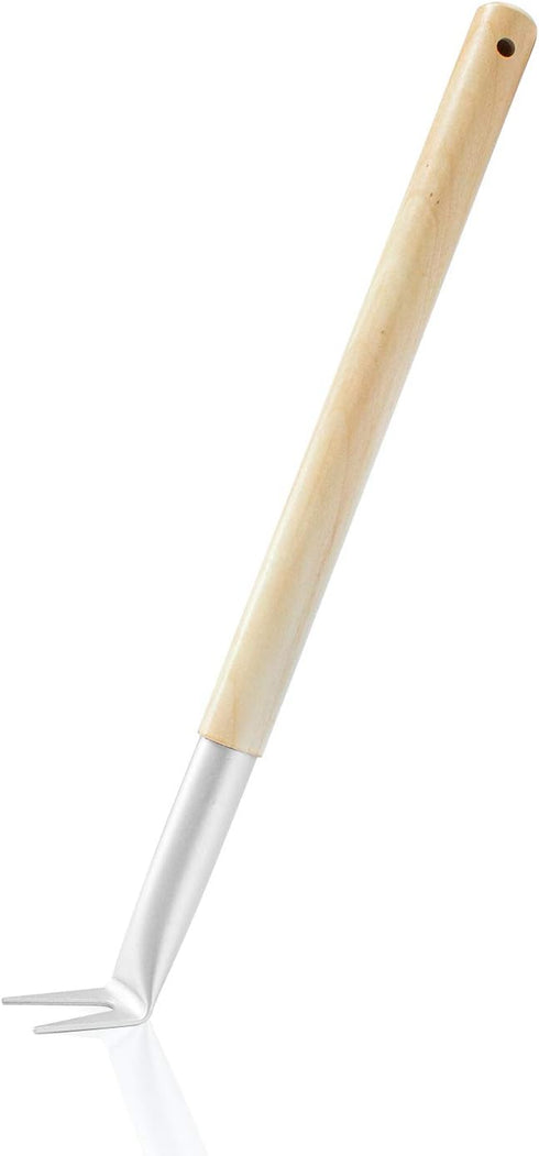 Pizza Bubble Popper Spinner Fork, Aluminum 17.5 inch with Wooden Handle, 2-Pack, Outdoor Pizza Oven Accessories