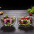 High Temperature Resistant Double Layer Glass Bowl, Borosilicate Heat-Resistant Transparent Fruit Salad Bowl (250ml)