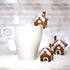 La Tartelette 3 Pcs Stainless Steel Christmas Mini House Mold Gingerbread Cookie Cutters Set