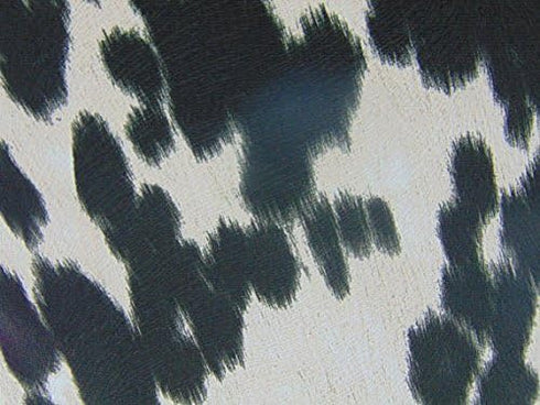 luvfabrics Pillow Cover, Cow Madness Velvet Suede 18"x18", Home Decor (Black)