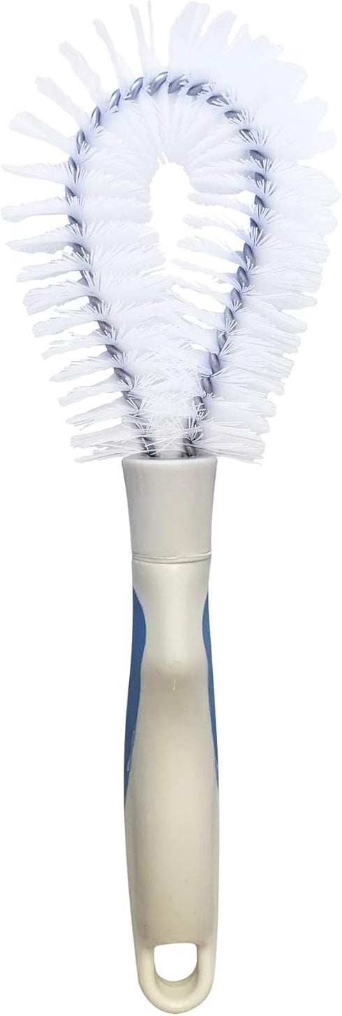 Ergonomic Vegetable Scrubbing Brush with Rubber Handle for Efficient Cleaning