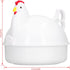 Egg Cooker, Chicken Shaped Microwave Boiler, Heat Resistant, Freely Control Egg Tenderness for Home Kitchen