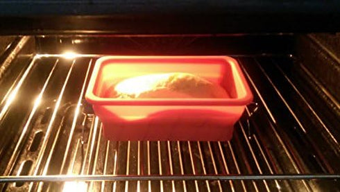 Oven & Microwave Safe Silicone Collapsible Lunch Box - Food Container with Silicone Lid