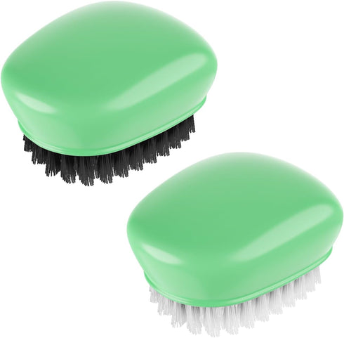 SXhyf Vegetable Brush Scrubber for Food [Black Stiff Bristles Brush + White
