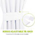 PONY DANCE Small Window Curtains - Window Shades Room Darkening Drapery Light Filter Drapes for French Door Glass,