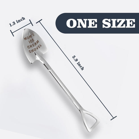 stormroo Gifts for Mom mother's day gifts Ice Cream Spoon Scoop for Ice Cream Lovers, Gifts for Women Funny Engraved