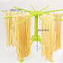 iPstyle Kitchen Pasta Drying Rack, Folding Noodle Stand with 10 Bar Handles, Green