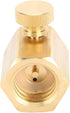 Brass Soda Cylinder Adapter Valve, Female Thread TR21-4 to Male Thread G1/2 Conversion Kit for Homebrewing
