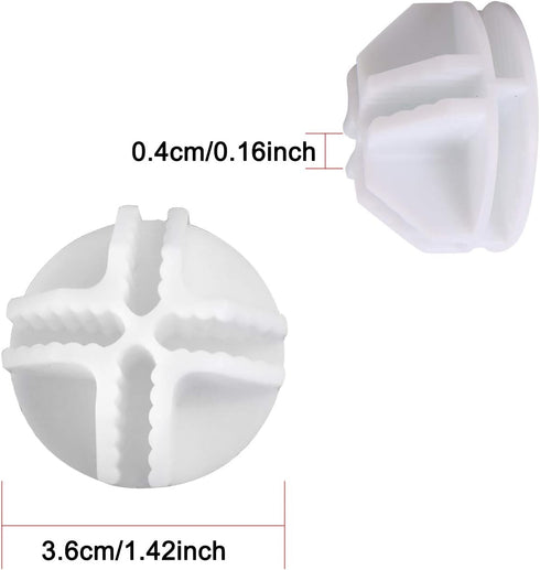 C&AHOME 24pcs Wire Cube Plastic Connectors - Cube Storage Modular Closet Organizer, White