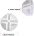 C&AHOME 24pcs Wire Cube Plastic Connectors - Cube Storage Modular Closet Organizer, White