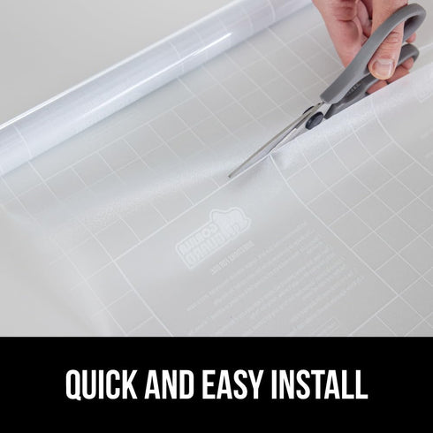 Gorilla Guard Two Way Sun Blocking Privacy Film, Frosted Decorative Bathroom Coverings, 17.5" x 78.7", Removable Static