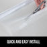 Gorilla Guard Two Way Sun Blocking Privacy Film, Frosted Decorative Bathroom Coverings, 17.5" x 78.7", Removable Static