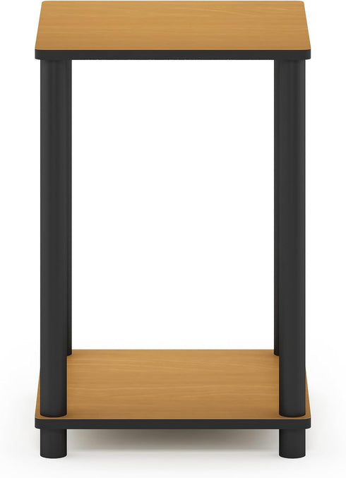 Furinno Turn-N-Tube End Table, Light Cherry/Black, 1-Pack
