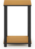 Furinno Turn-N-Tube End Table, Light Cherry/Black, 1-Pack