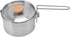Camping Tea Pot, 1L Resistance Stainless Steel Multifunction Outdoor Kettle with Lid and Removable Handle