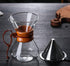 Pissente 400ml Pour Over Coffee Maker, High Temperature Resistant Glass Dripper with Stainless Steel Filter
