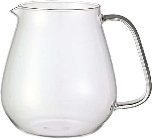 Kinto Stainless Unitea One Touch Teapot 720 Milliliter - Heat-resistant Glass with Stainless Steel Strainer (Japan