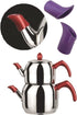 2pcs Teapot Coffeepot Spout Cover Sleeve, Leak-proof Silicone Spout Pourer for Drip-proof Use