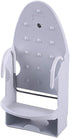 Wall Mount Ironing Board Hanger, Electric Iron Holder, Household Bathroom Shelf Rack for Max 5.2 inch Width (White)