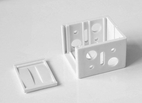 Cutelec 4pcs Plastic Brackets for 1" Blinds Headrail Holders, White Color for 1" Vinyl or Plastic Mini Blinds