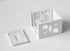 Cutelec 4pcs Plastic Brackets for 1" Blinds Headrail Holders, White Color for 1" Vinyl or Plastic Mini Blinds