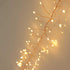 200 Qbis Warm White Cluster Lights on Thin Copper Wire, Micro LED USB Plug in Christmas Fairy Lights, Timer, Multi