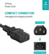 3 Prong Power Cord for Instant Pot Electric Pressure Cooker, Power Quick Pot, Rice Cooker, Smart Power Cooker, Soy Milk Maker and More Kitchen Appliance Replacement Power Cable - 3 Feet
