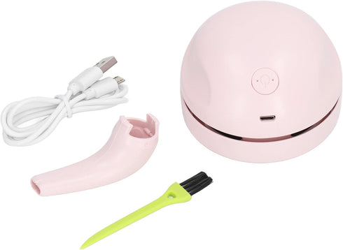 HEEPDD Mini Vacuum, Desktop Vacuum Pink Portable Handheld USB Charging for Office Home School Classroom