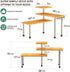 Countertop Counter 3-Tier Counter 4 ZHWS Kitchen Organizer Spice Rack for Salt, Bathroom Organizer Over Sink