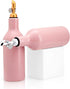Ceramic Pink Olive Oil Dispenser for Kitchen, Coffee Syrup Dispenser, Oil and Vinegar Cruet, Olive Oil Decanter,
